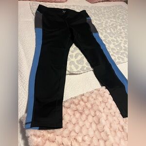 Torrid Black and Blue Leggings